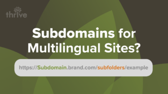 Subfolders or Subdomains for Multilingual Sites