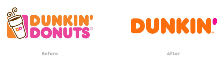 Dunkin' Donuts rebranding logo