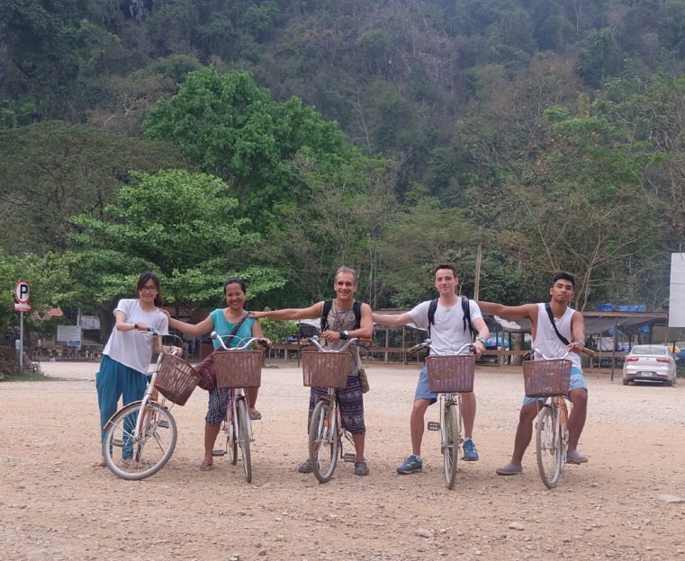 Shadz biking with friends