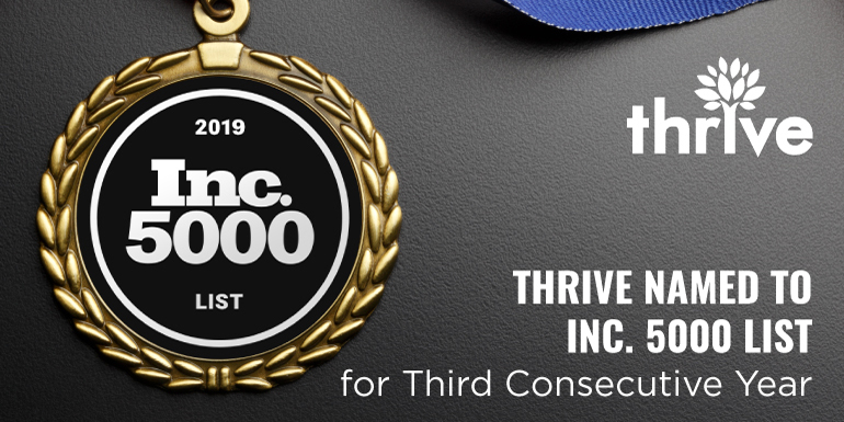 Thrive named to Inc. 5000 list