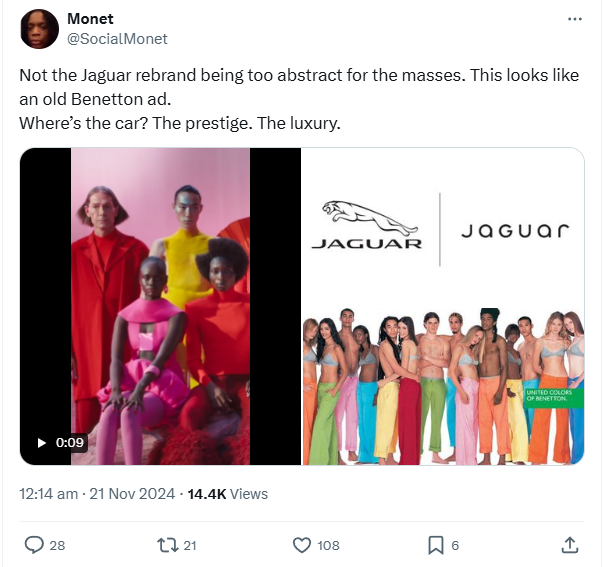 A public reaction to Jaguar’s rebranding