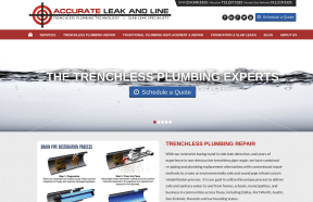 Accurate Leak and Line Website Design