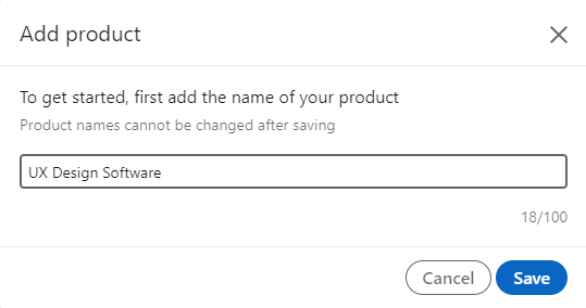Adding Product Name
