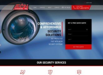 Aeon Systems Website Design