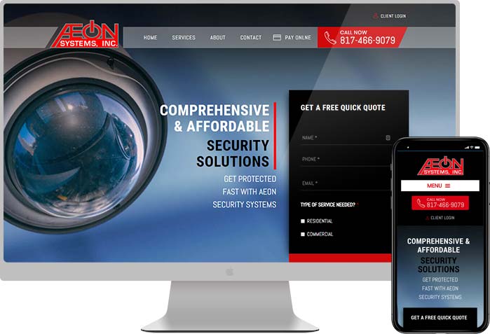 Aeon Systems website preview