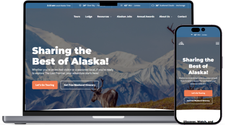Sharing Alaska website preview
