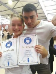 Anna at karate grading