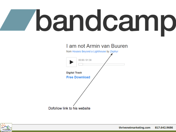 Link Building Tips from BandCamp