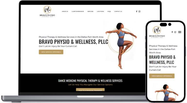 Bravo Physio website preview