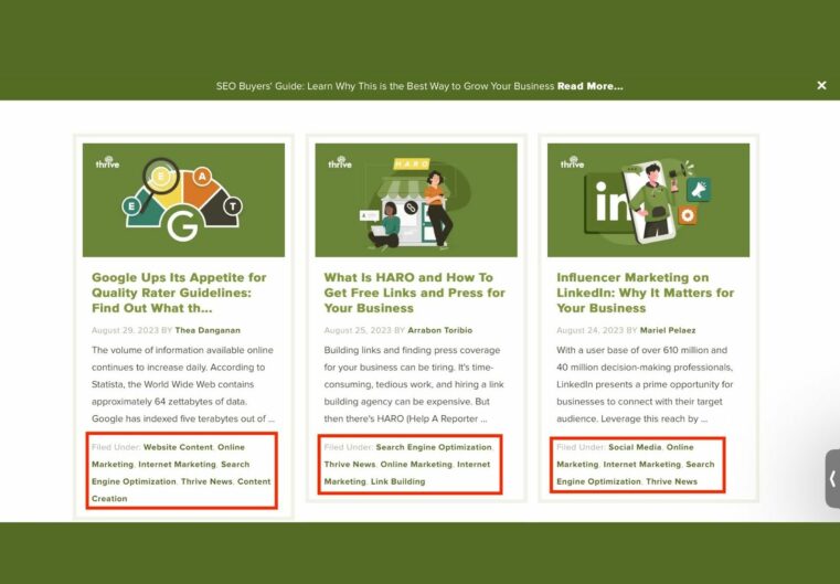 Categories and Tags