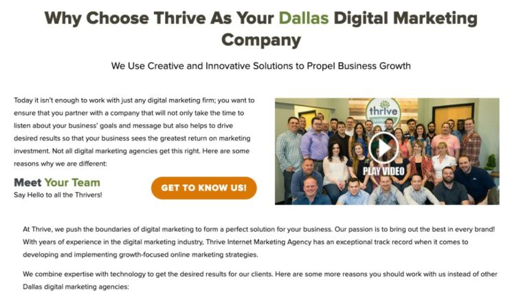 Dallas Digital Marketing Agency Team