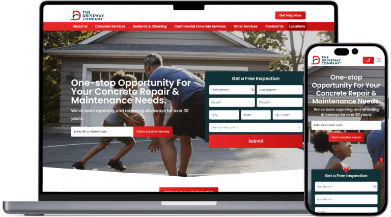 The Driveway Company website preview