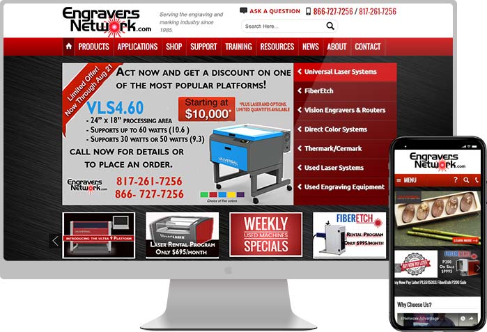 Engravers Network website preview