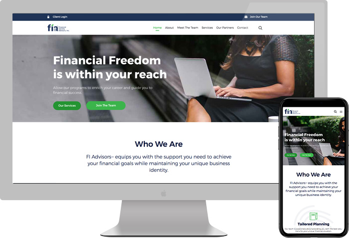 FI Advisors website preview