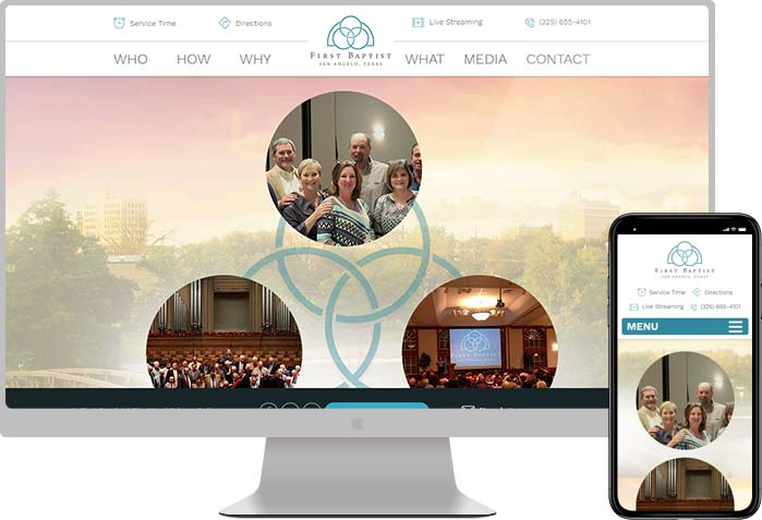 First Baptist Church San Angelo website preview