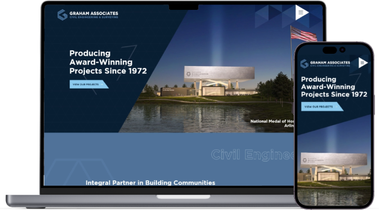 Graham Associates Civil Engineering & Surveying website preview