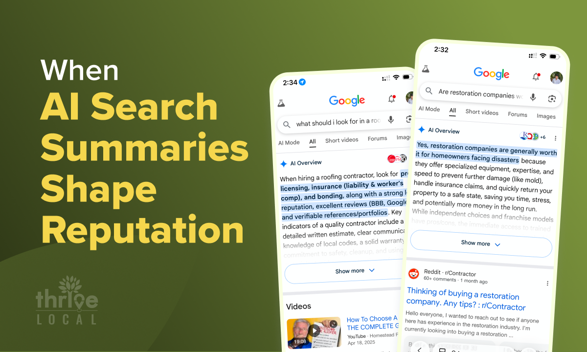 How AI Search Summaries Decide Your Brand's Reputation | Thrive