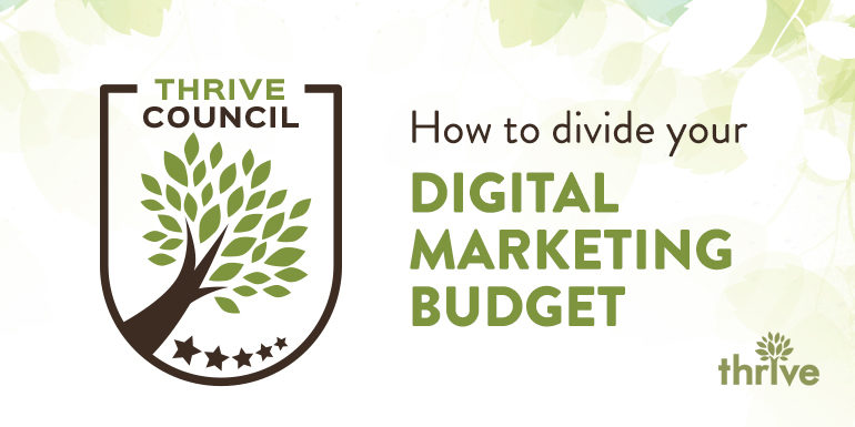 How to divide your digital marketing budget