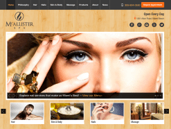 beauty website design