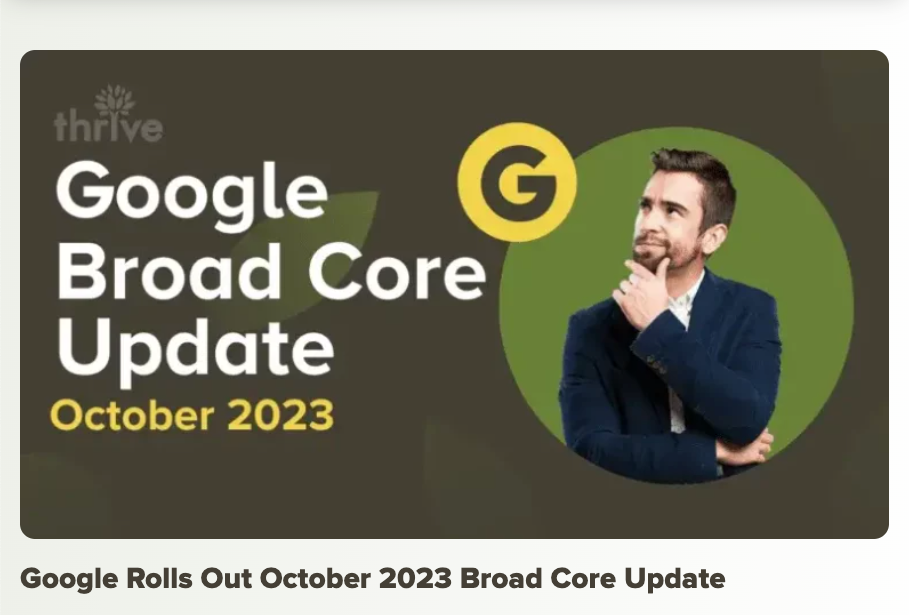 October 2023 Broad Core Update