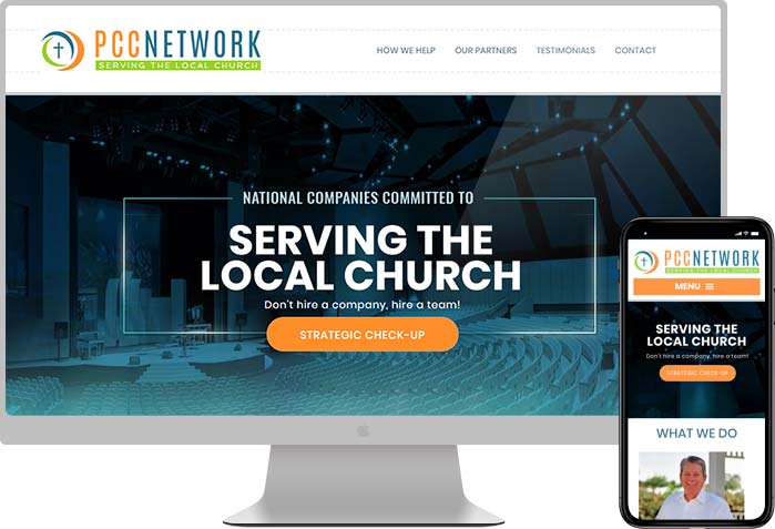 The PCC Network website preview