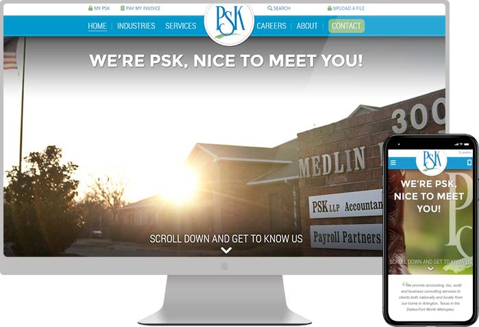 PSK CPA, LLP website preview