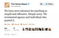 home depot tweet