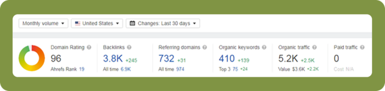 SEO performance