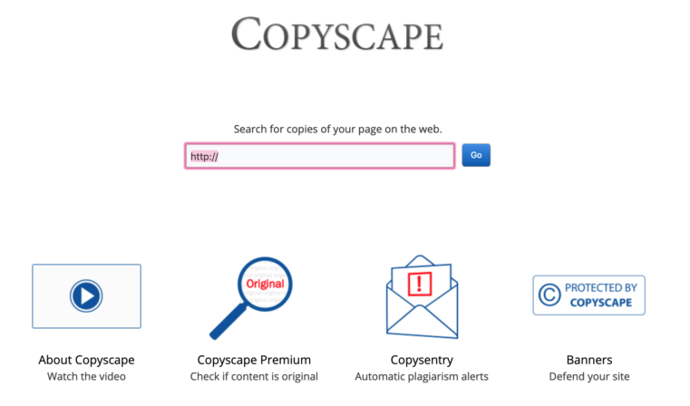  copyscape duplicate content tool