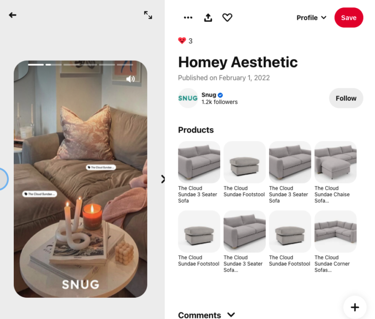 Snug’s Pinterest