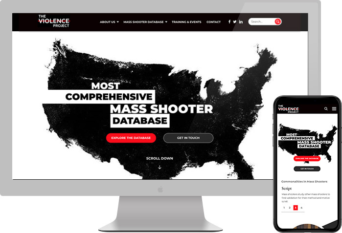The Violence Project website preview