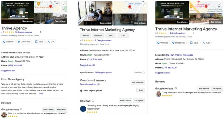 Thrive GBP Listings