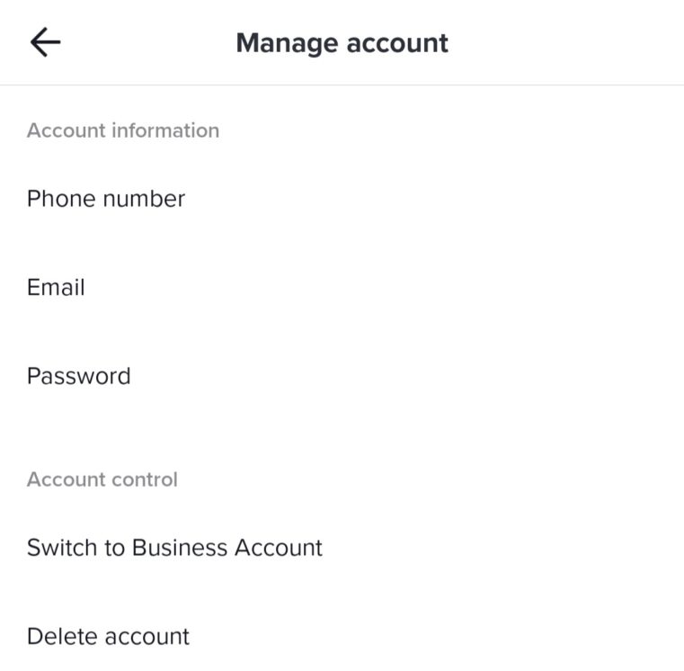 Tiktok Switch Business Account