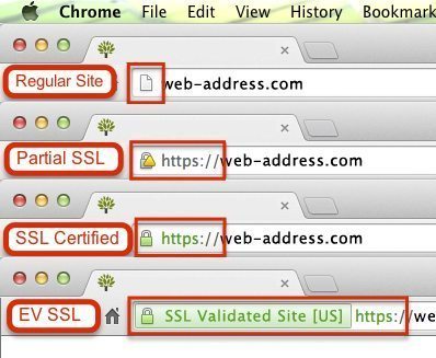 Various levels of SSL Certification