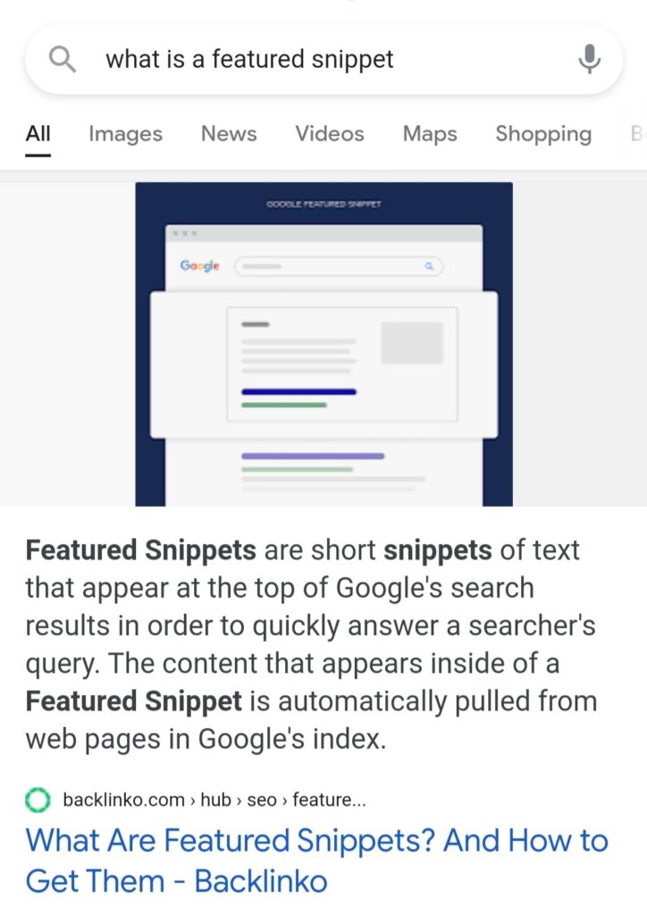 What is a Featured snippet