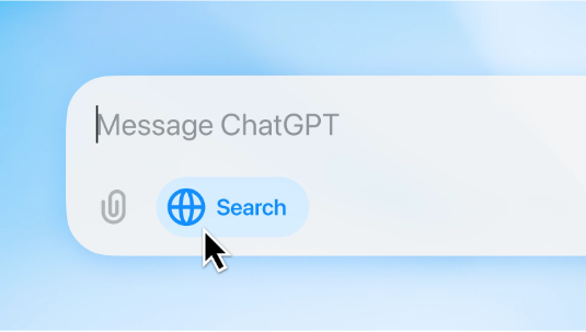 activate chatgpt search manually