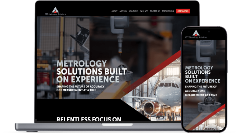 ATT Metrology Solutions website preview