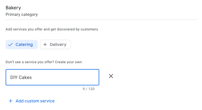 custom service.