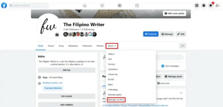 disable facebook review step 1