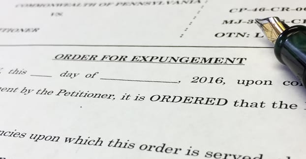 order for expungement