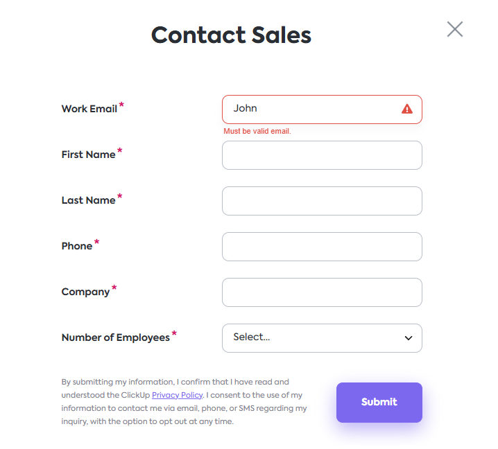form Validation