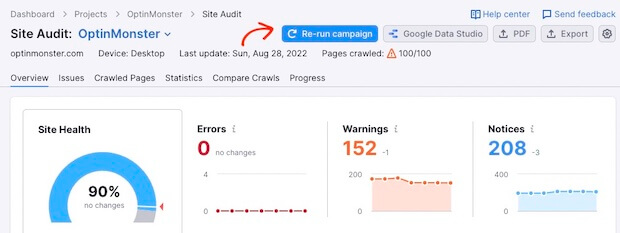 Optimizer Site Audit
