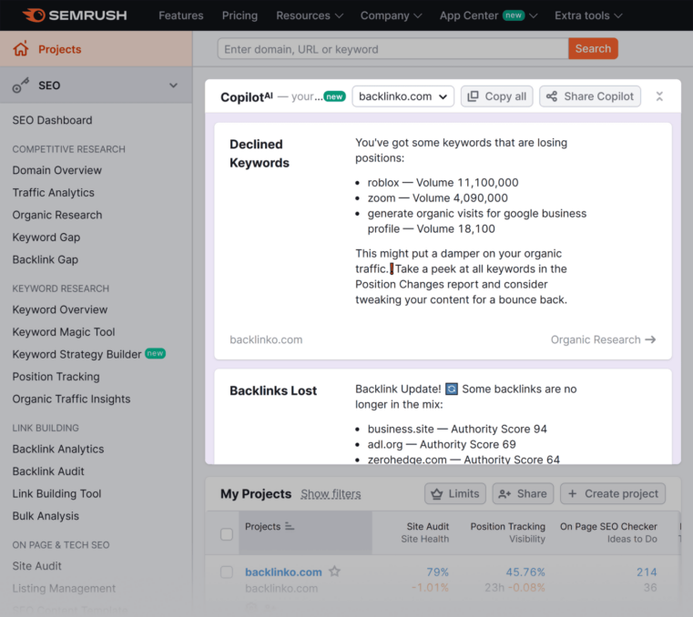 Semrush Copilot