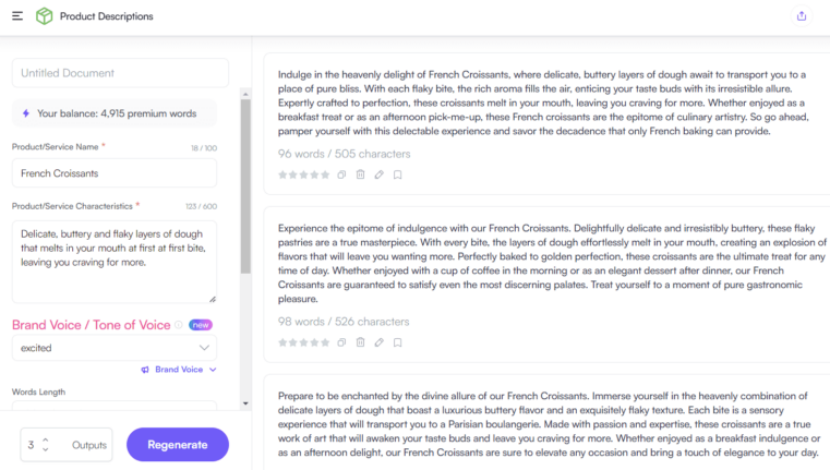 tool for writing SEO-friendly product descriptions: