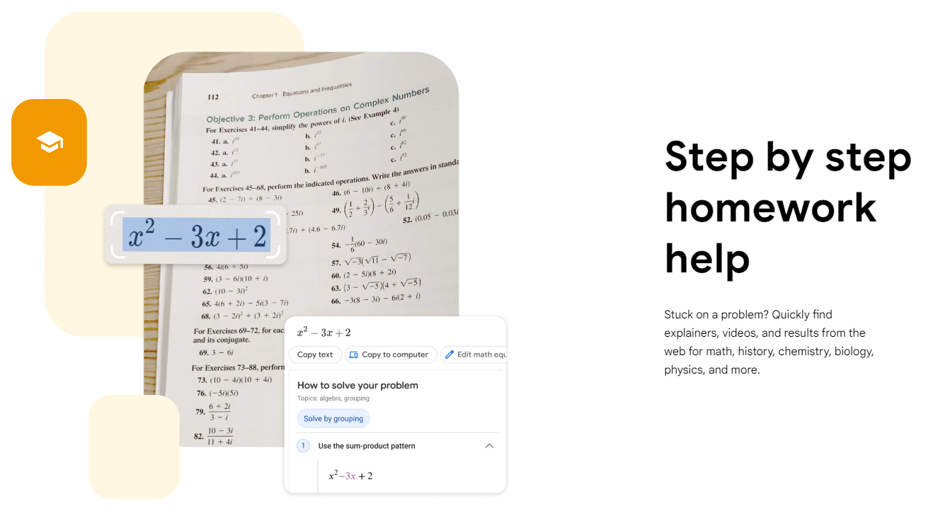 Google Lens steps