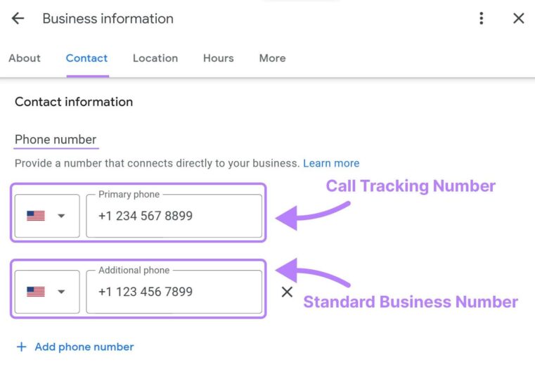 number tracking