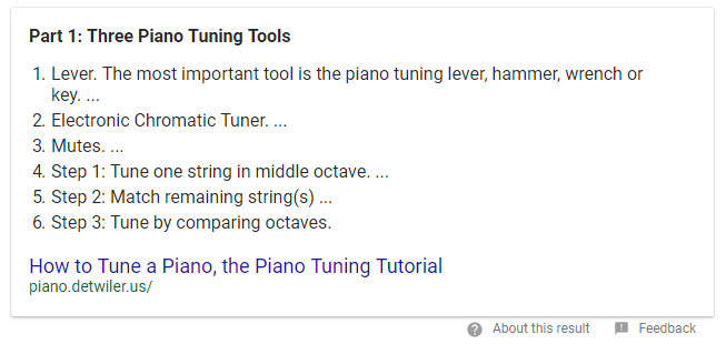 piano tuning tools