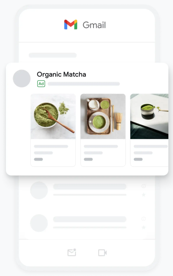 Preview of a Gmail ad