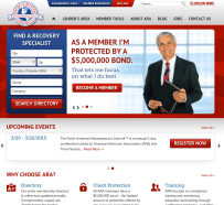 American Recovery Association Website Design