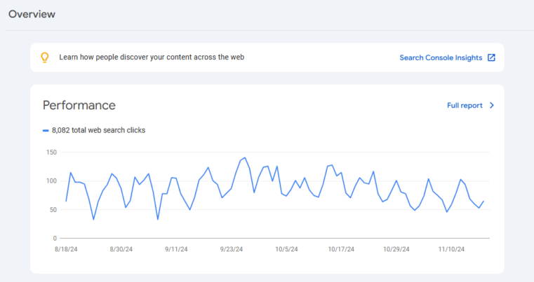 search console overview